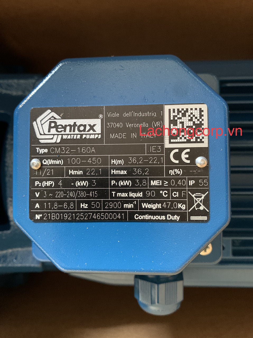 Máy bơm trục ngang công nghiệp Pentax là gì