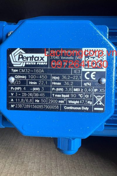 Máy bơm nước Pentax CM32-160A