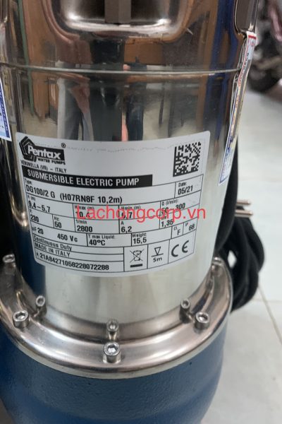 Máy bơm chìm nước thải Pentax DG 100/2G