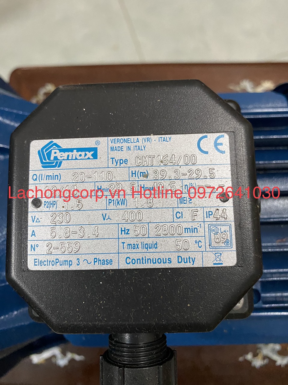 báo giá máy bơm nước gia đình Pentax - Máy bơm nước Pentax CMT164