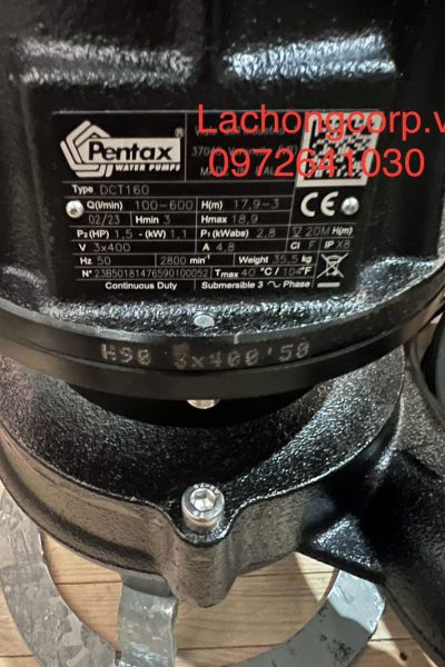 Máy bơm chìm nước thải cánh hở Pentax DCT 160