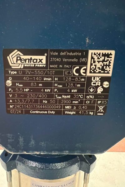 Alternative view of Máy bơm tăng áp trục đứng Pentax U7V-550/10T 5.5HP (4kW)