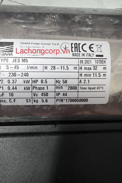 Bơm tự mồi Ebara JESM 5