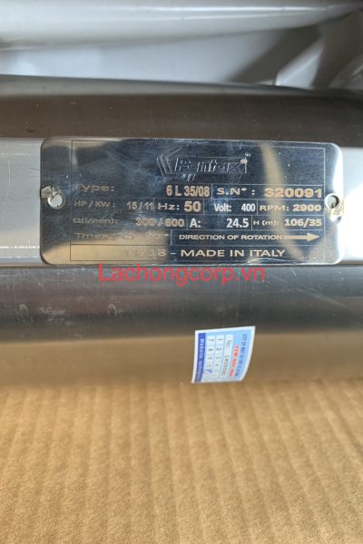 Alternative view of Bơm chìm giếng khoan Pentax 6L 35/8