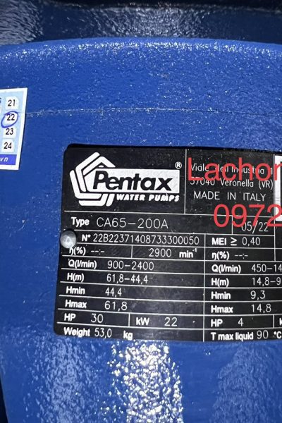 Alternative view of Đầu bơm trục rời Pentax CA65-200A