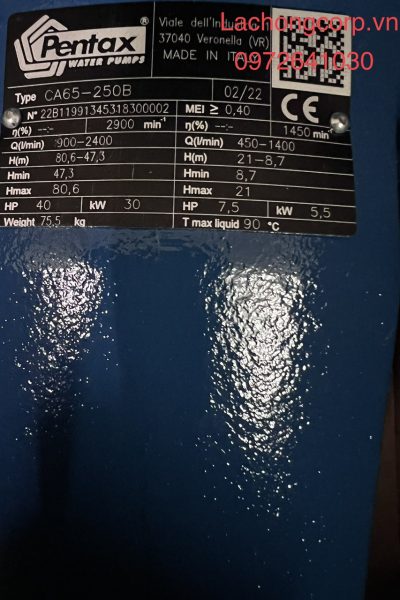 Alternative view of Đầu bơm trục rời Pentax CA65-250B