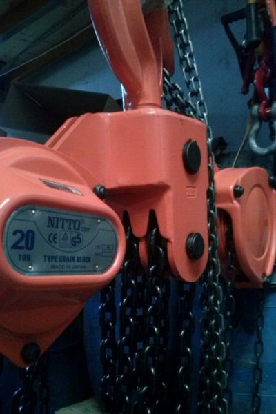 Pa lăng xích kéo tay Nitto 20 tấn 5 m