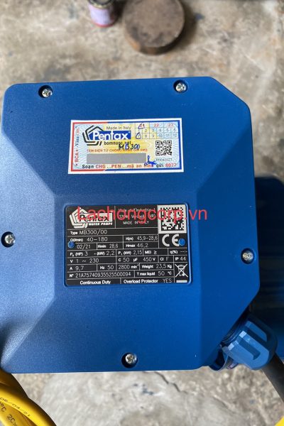 Máy bơm nước dân dụng Pentax MB300/00 3HP (2.2kW)