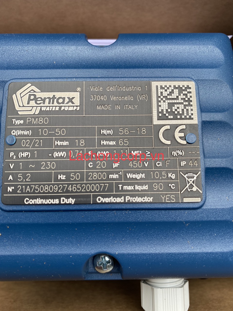 Máy bơm nước dân dụng áp cao Pentax PM45 