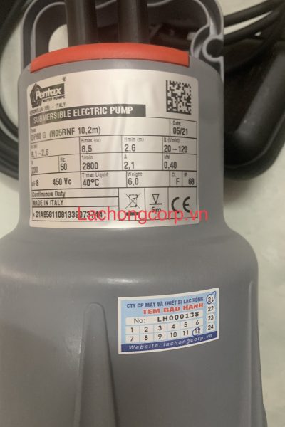 Alternative view of Máy bơm chìm nước thải Pentax DP60G