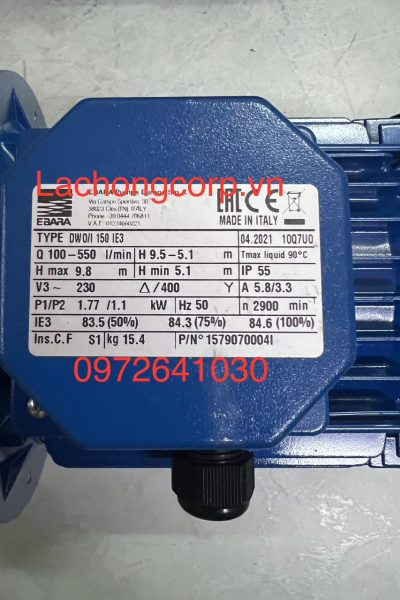 Máy bơm nước Ebara DWO/I 150